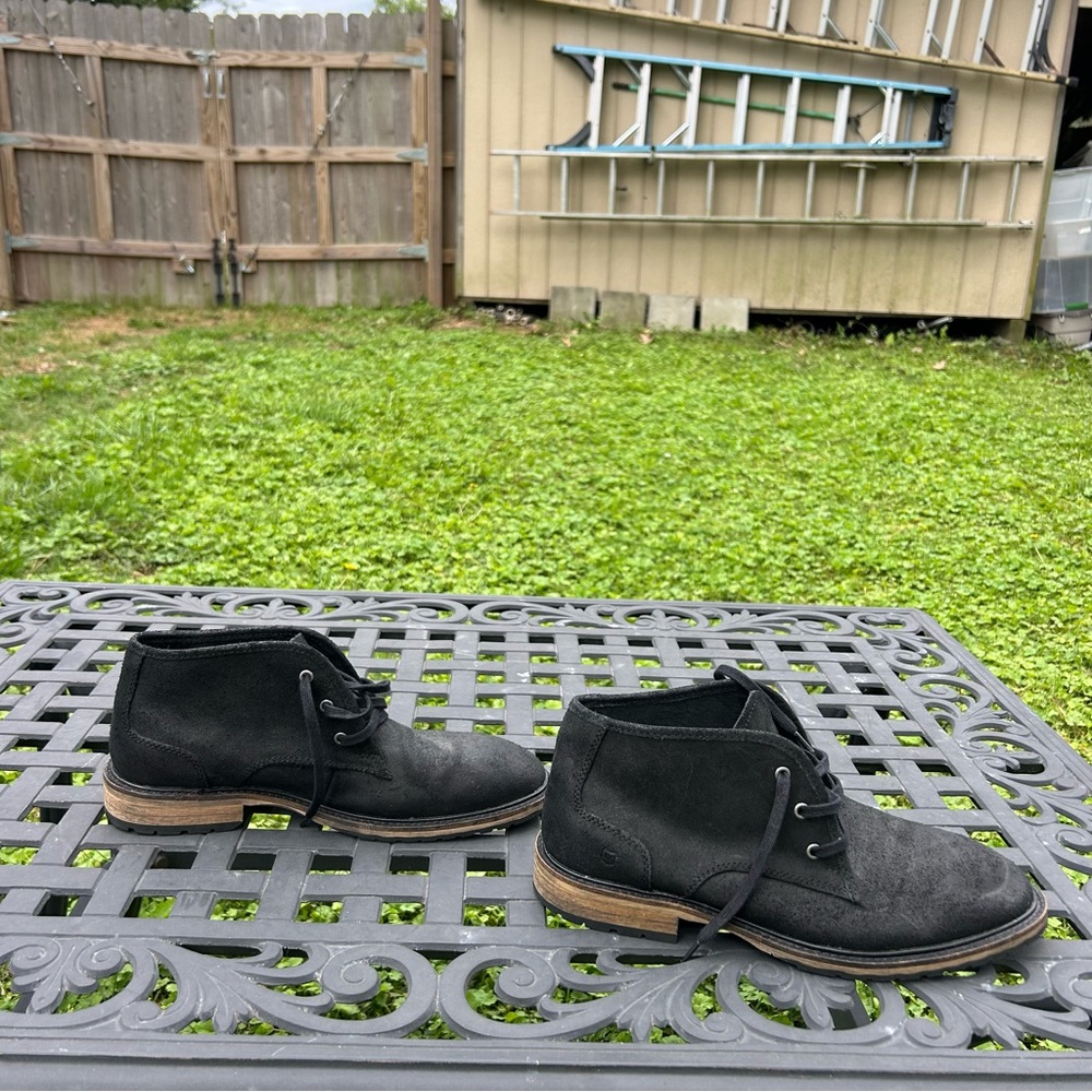 Andrew Marc Woodside‎ Chukka Boots Mens Size 9 Black Leather Lace Up